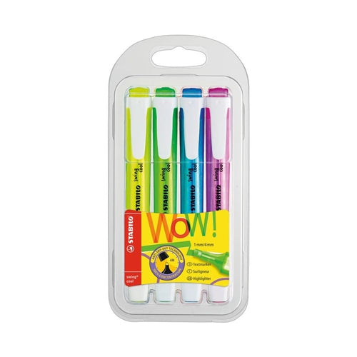 STABILO Swing Cool highlighter set of 4