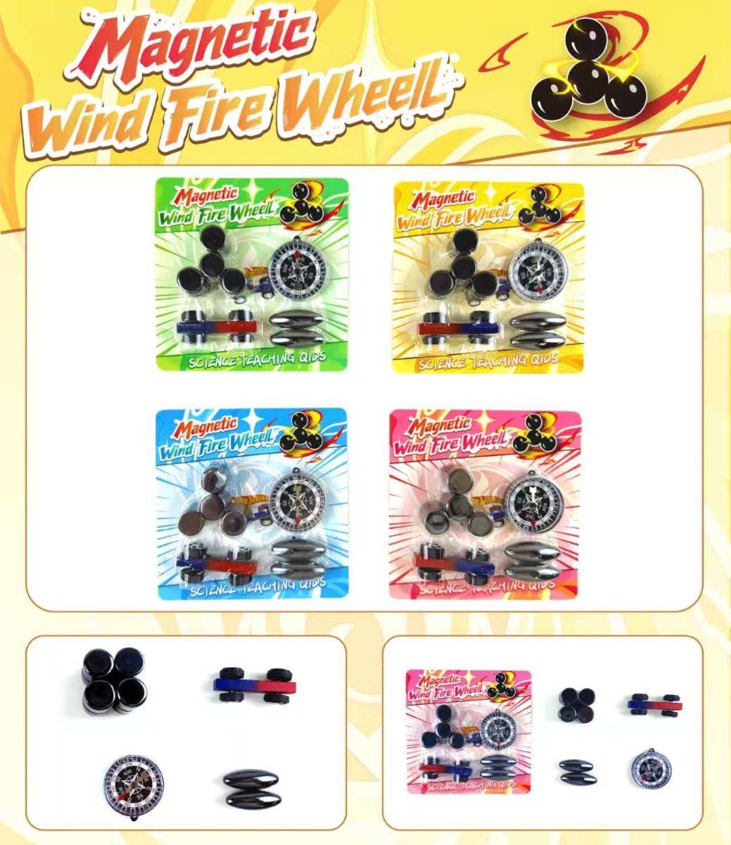 Magnetic Spinner Science Experiment Set – 4 Assorted Colour
