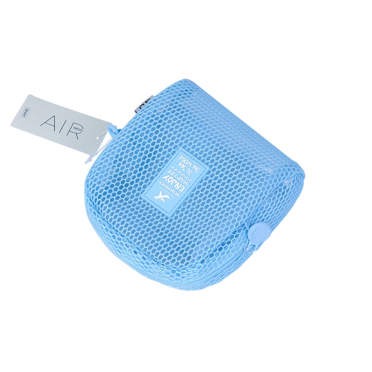  Mesh Square Pouch Blue V24605-BL