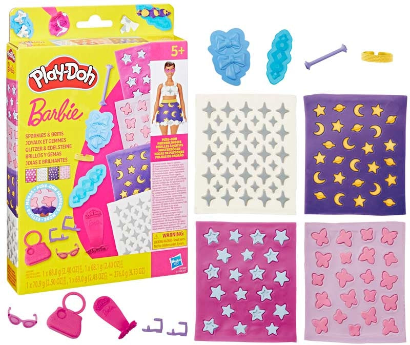PLAYDOH BARBIE DESIGNER PATTERNS PACKS ASSORTED