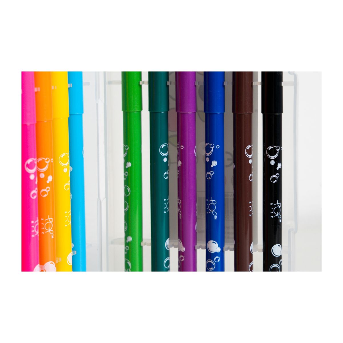 Pop Artz Washable Watercolour Markers (12 Colours) - PA-6839F-12B