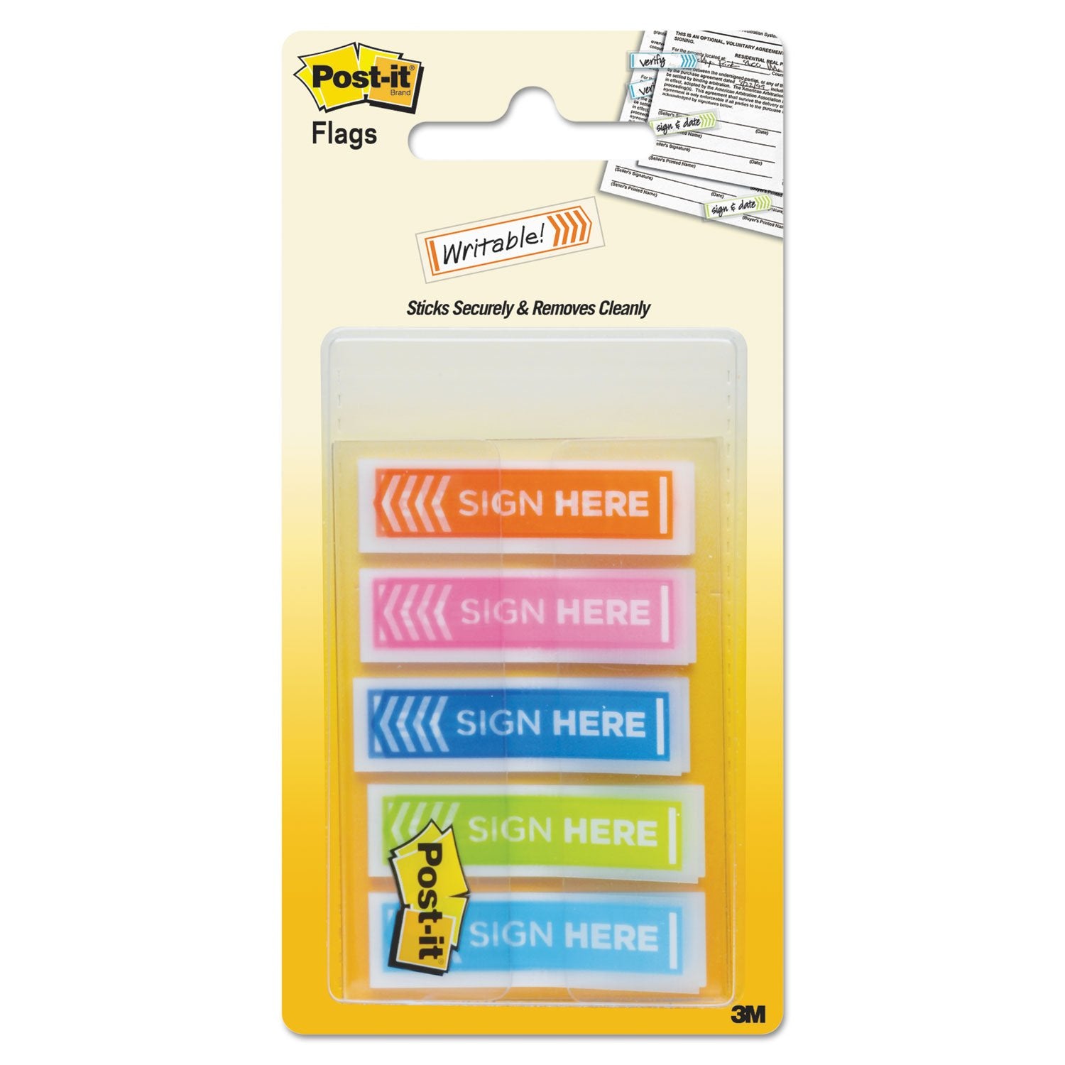 Post-it® 684-sh-opbla Printed Flags, 0.47x1.7"