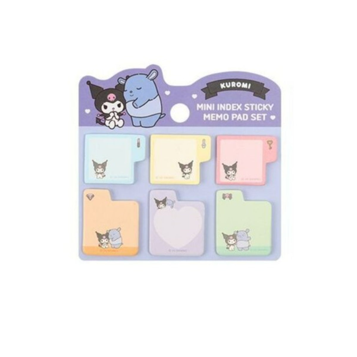 Sanrio Kuromi Mini Index Sticky Memo Set