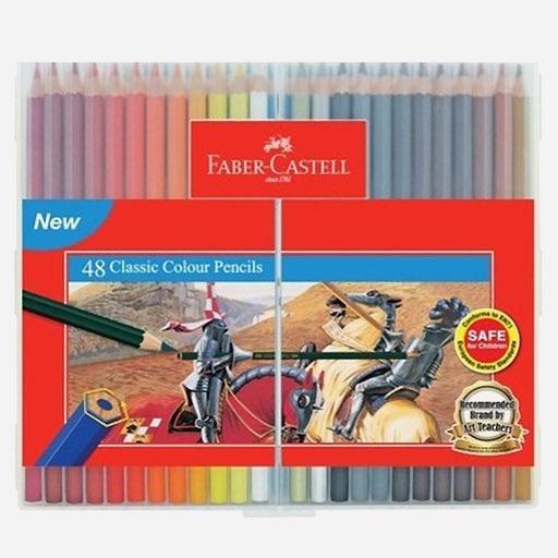 Faber-Castell Classic Colour Pencil Flexicase, Set of 48-115879