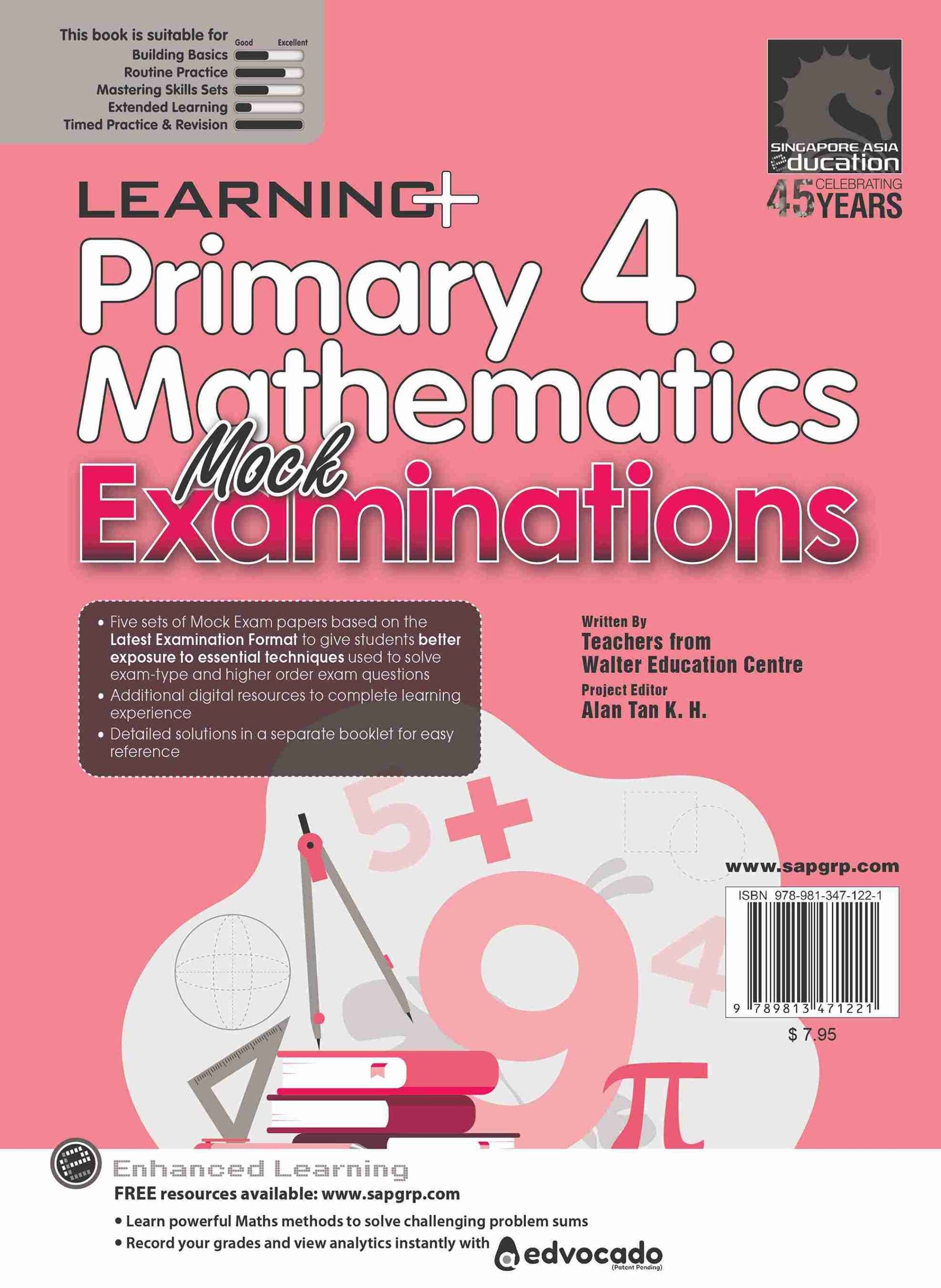 Primary 4 LEARNING+ Mathematics Mock Examinations-3rd Edition
