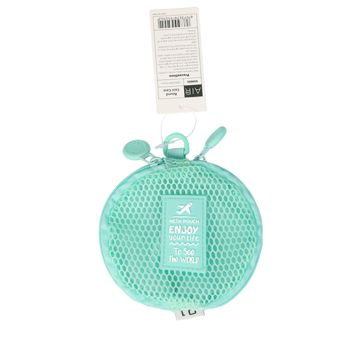  Mesh Round Pouch Mint V24601-MT