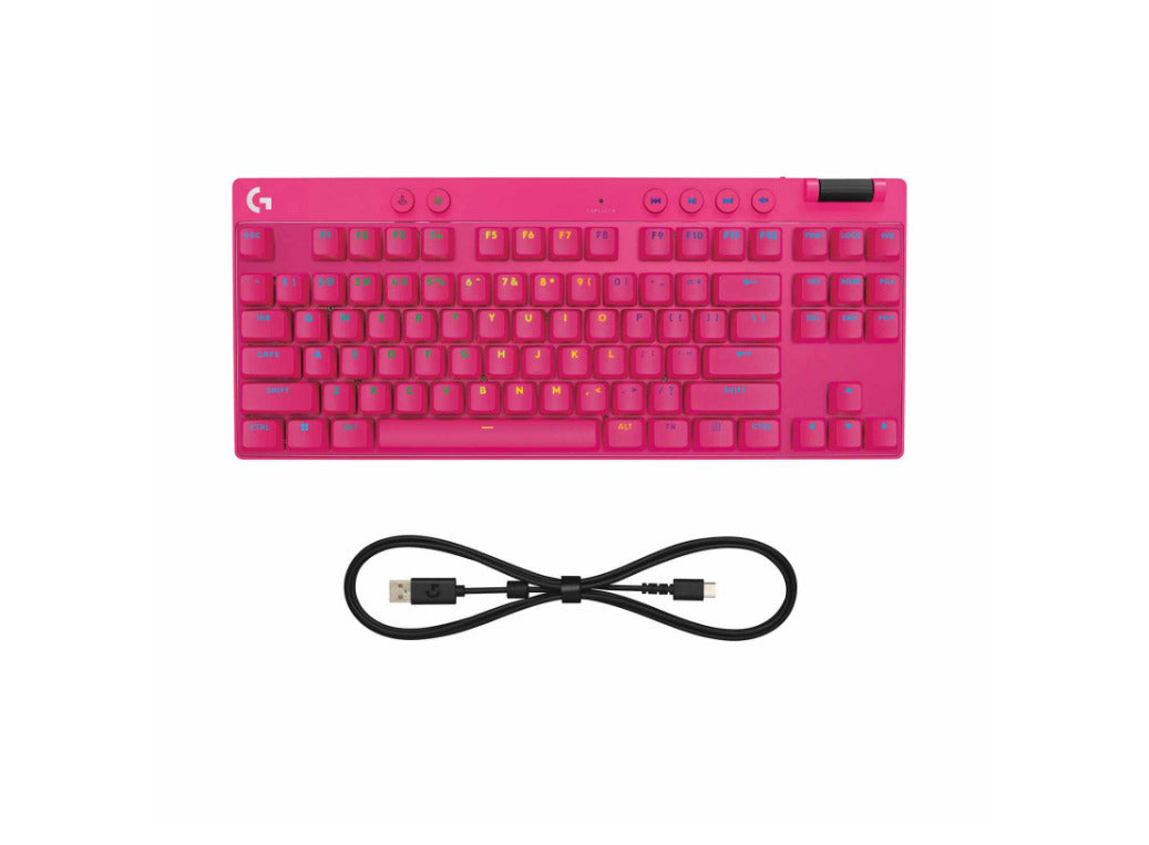 Logitech G Pro X TKL Rapid Keyboard Analog Switches - Pink