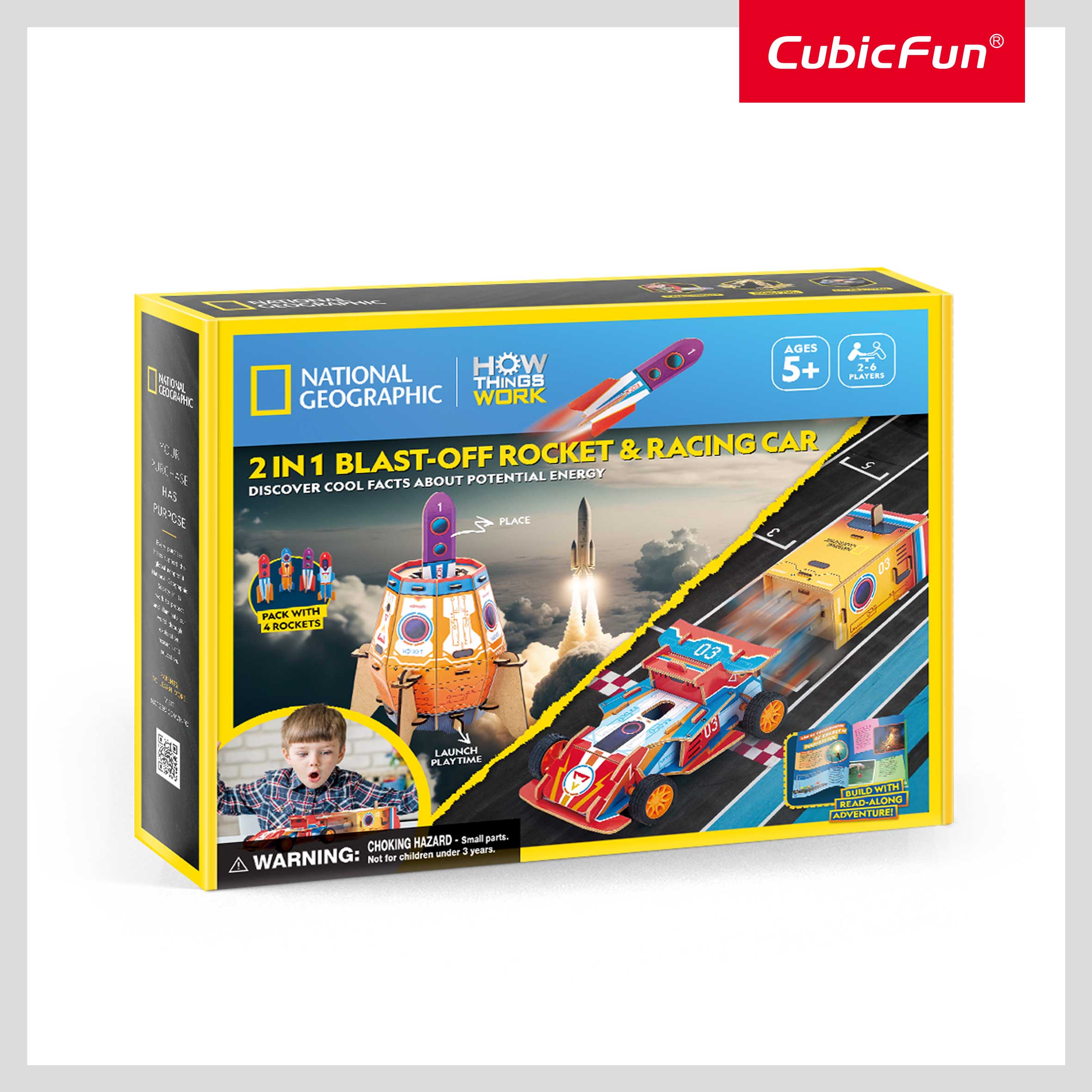 NG KIDS 2 IN 1 ROCKET & RACING CAR