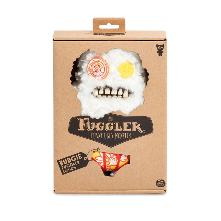 FUGGLER 9 INCH FUNNY UGLY MONSTER BUDGIE FUGGLER SASQUOOSH WHITE