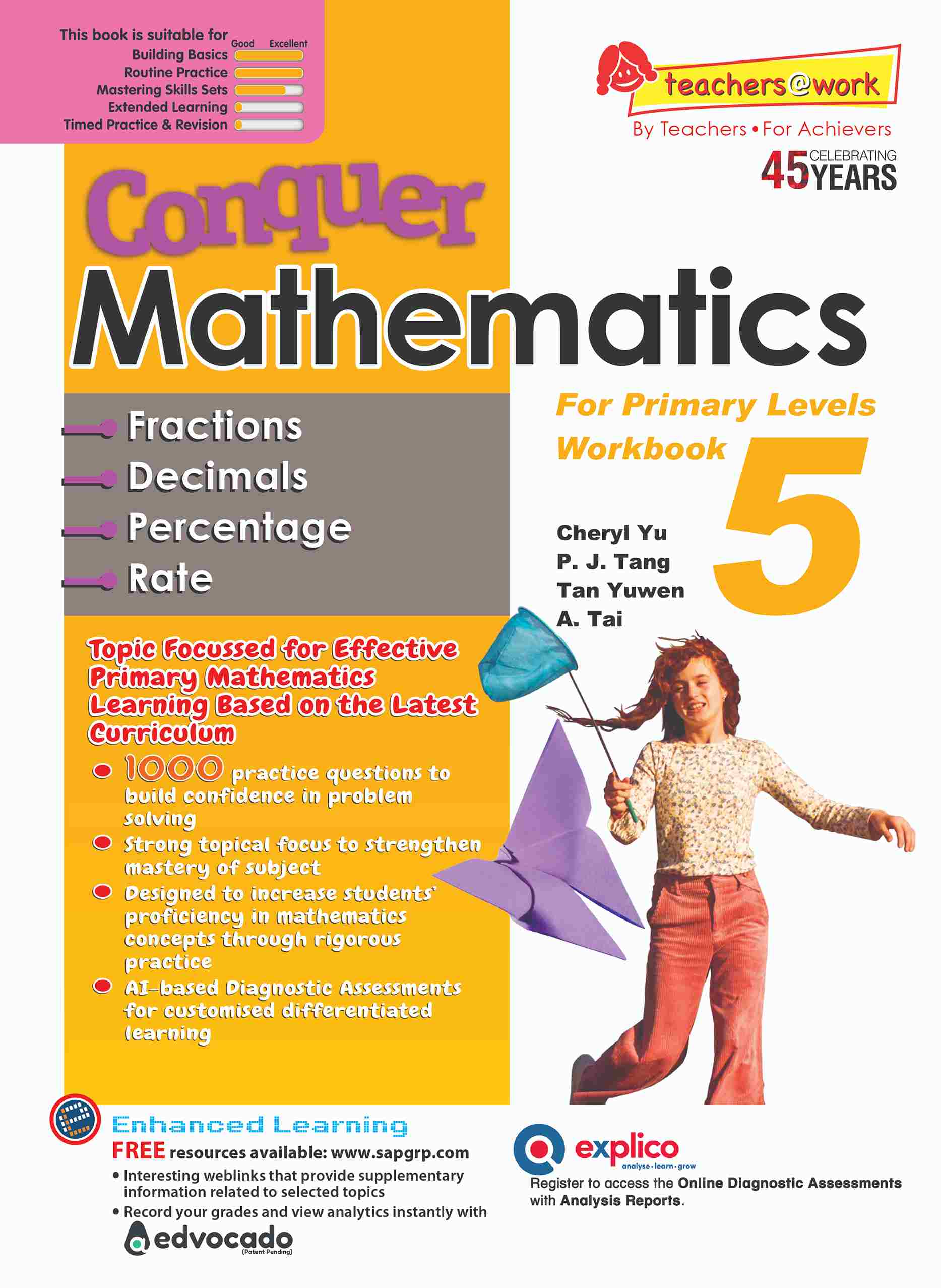 Conquer Mathematics Fractions . Decimals . Percentage . Rate Workbook 5