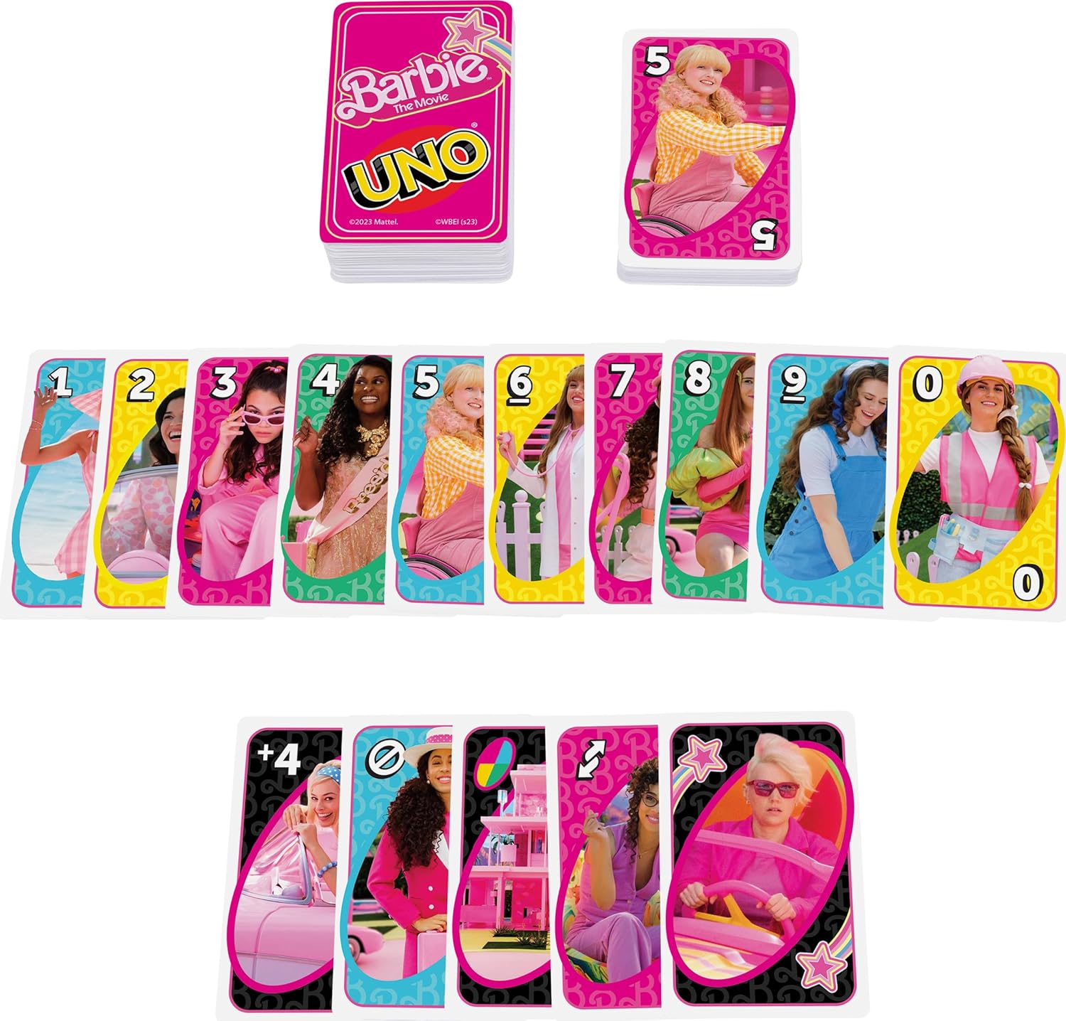MATTEL UNO BARBIE THE MOVIE CARD GAME