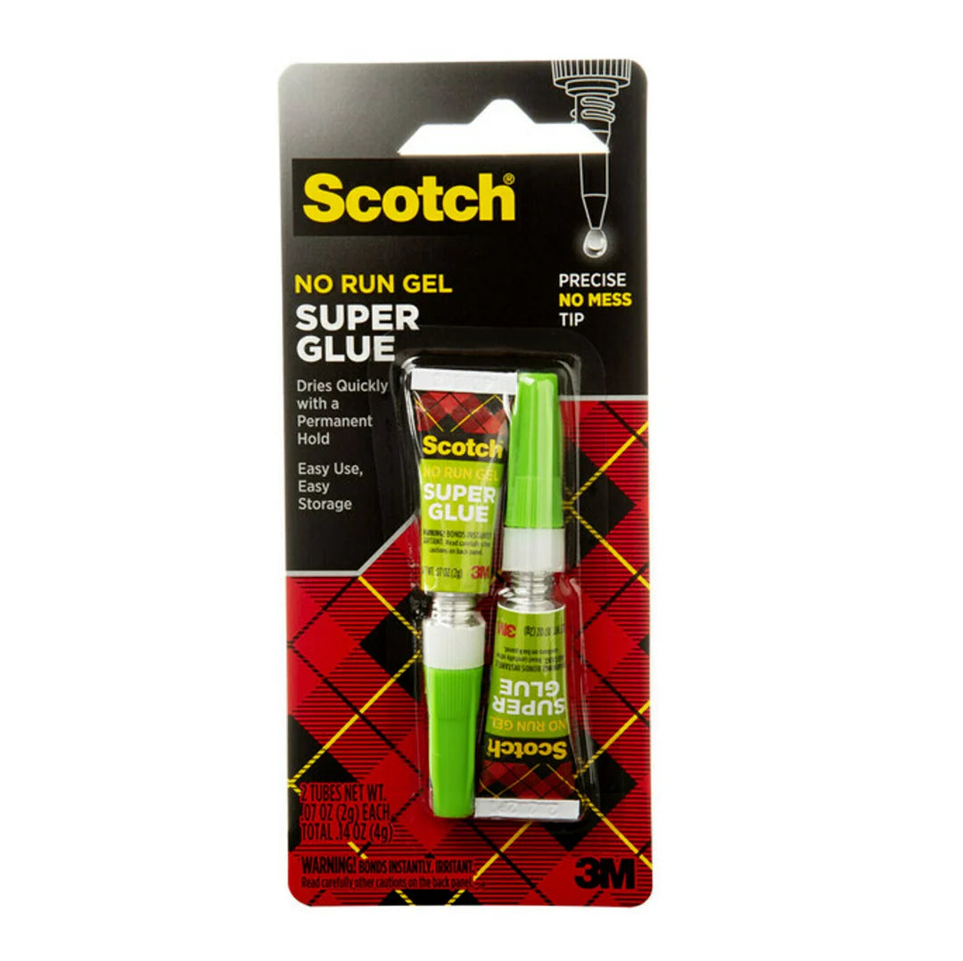 Scotch® Ad112 Super Glue Gel Twin Pack, 2g