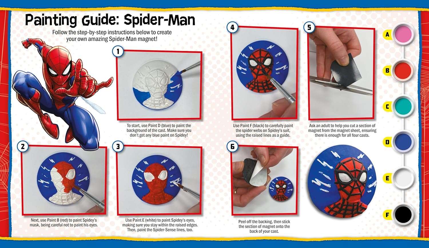 Marvel Spider-Man: Fridge Magnets Activity Book and Craft Kit (Activity Book and Craft Kit)