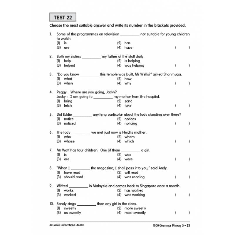Primary 5 1000 Grammar - Revised Edition