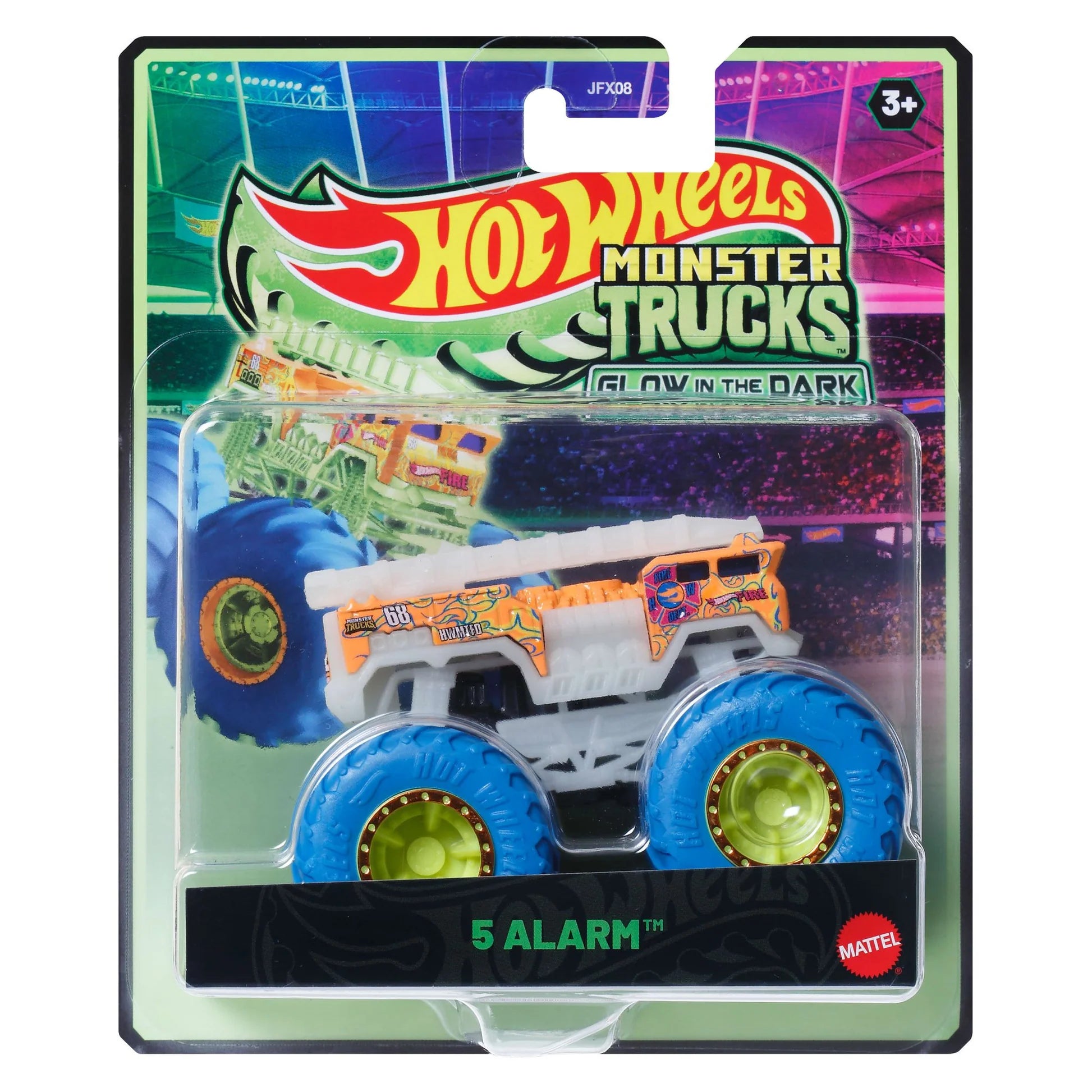 MATTEL HOT WHEELS MONSTER TRUCK GLOW IN THE DARK ASSORTED
