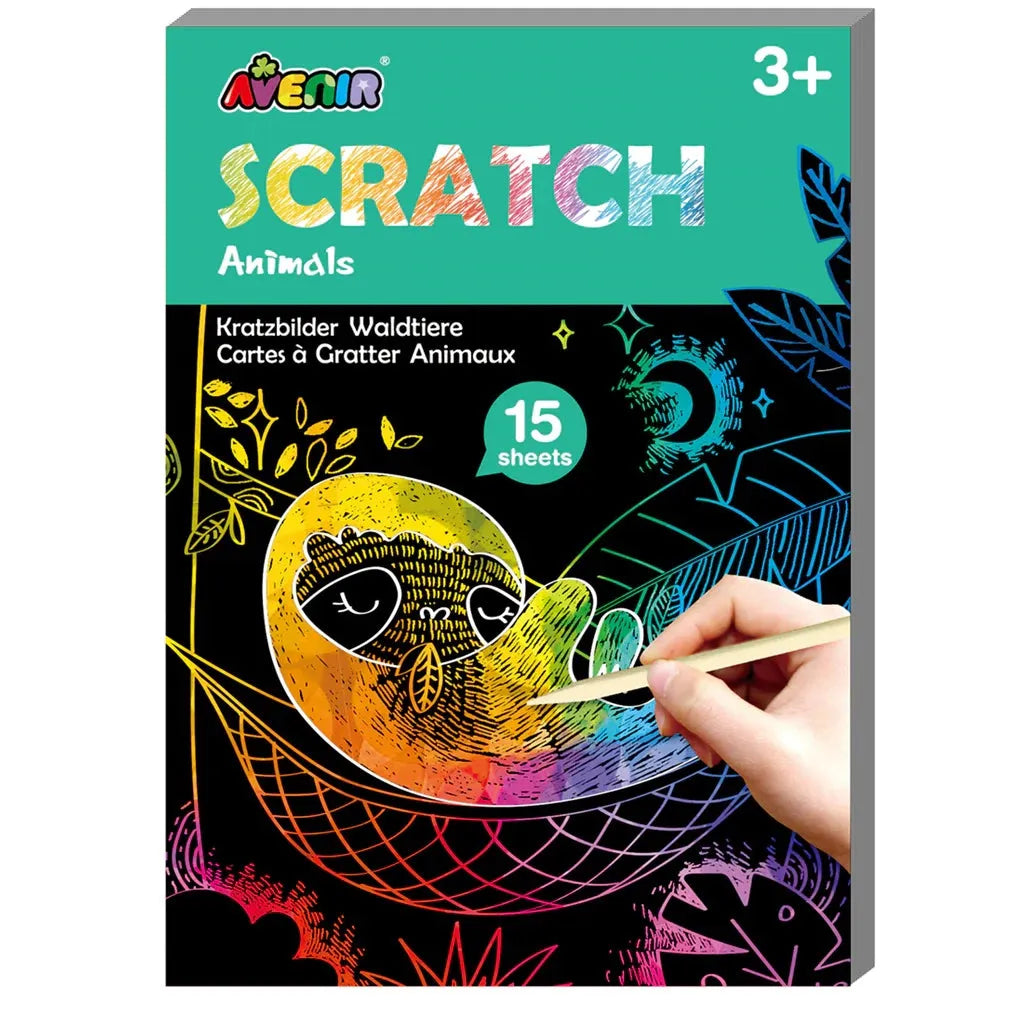 AVENIR MINI SCARTCH BOOK FOREST ANIMALS