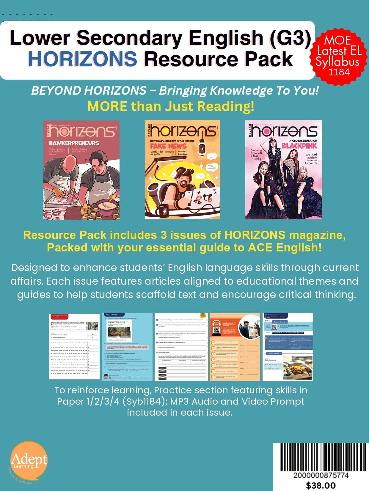 Lower Secondary English (G3) Horizons Magazine Bundle (3 Issues)