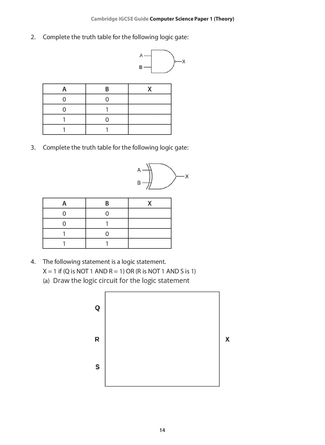 IGCSE Guide Computer Science Paper 1 (Theory)