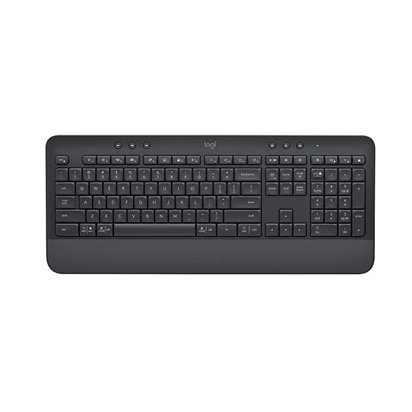 Logitech Signature Comfort Wireless Keyboard with Wrist Rest Graphite