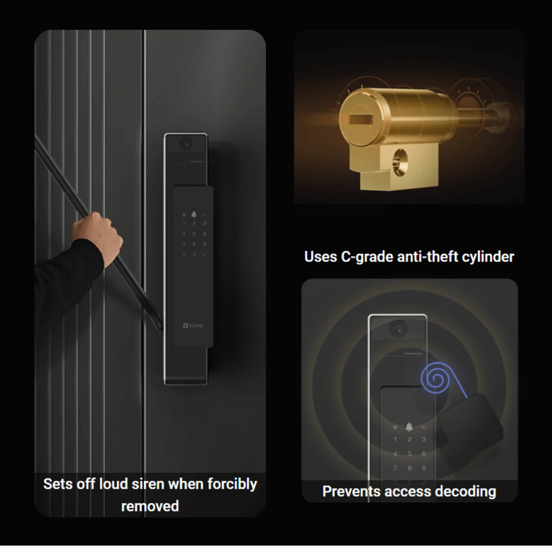 EzvizDual-Cam Face Recognition & Palm Vein Smart Lock