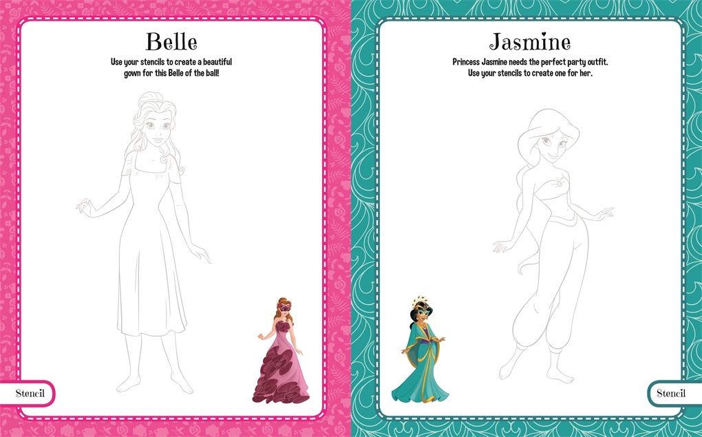 Disney Princess Design and Create Sketchpad (Paperback)