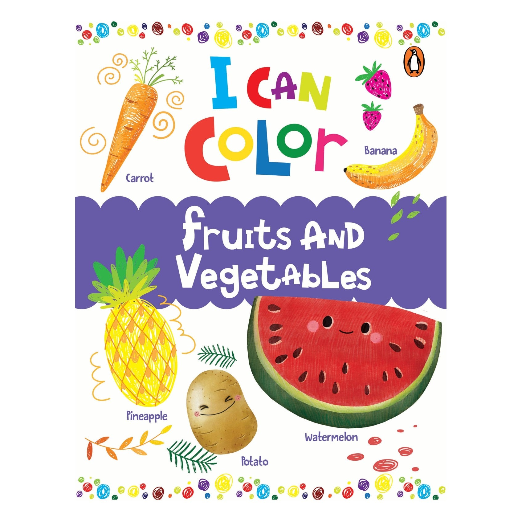 I Can Color: Fruits And Vegetables