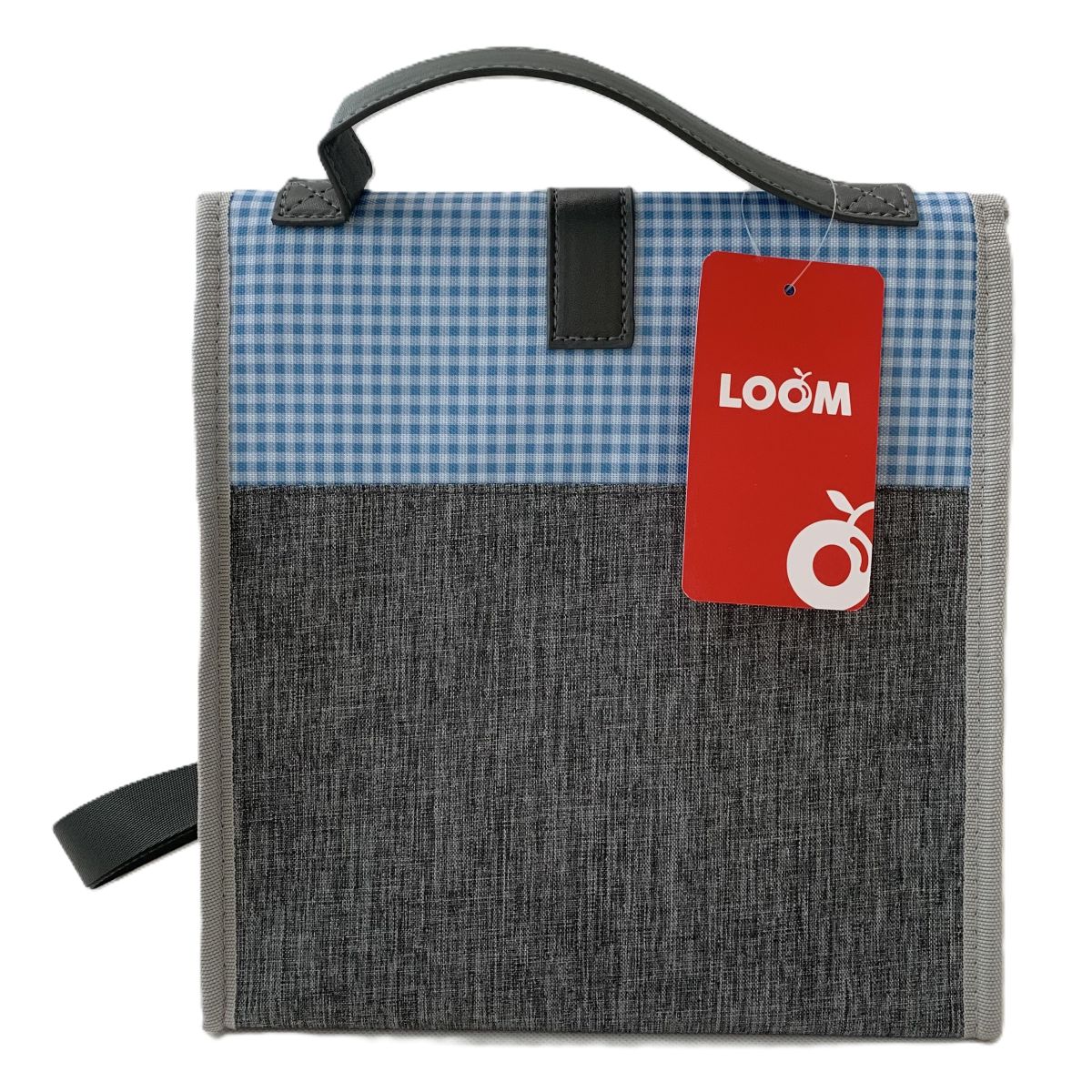 LOOM Lunch Bag B101– Blue Plaid Grey