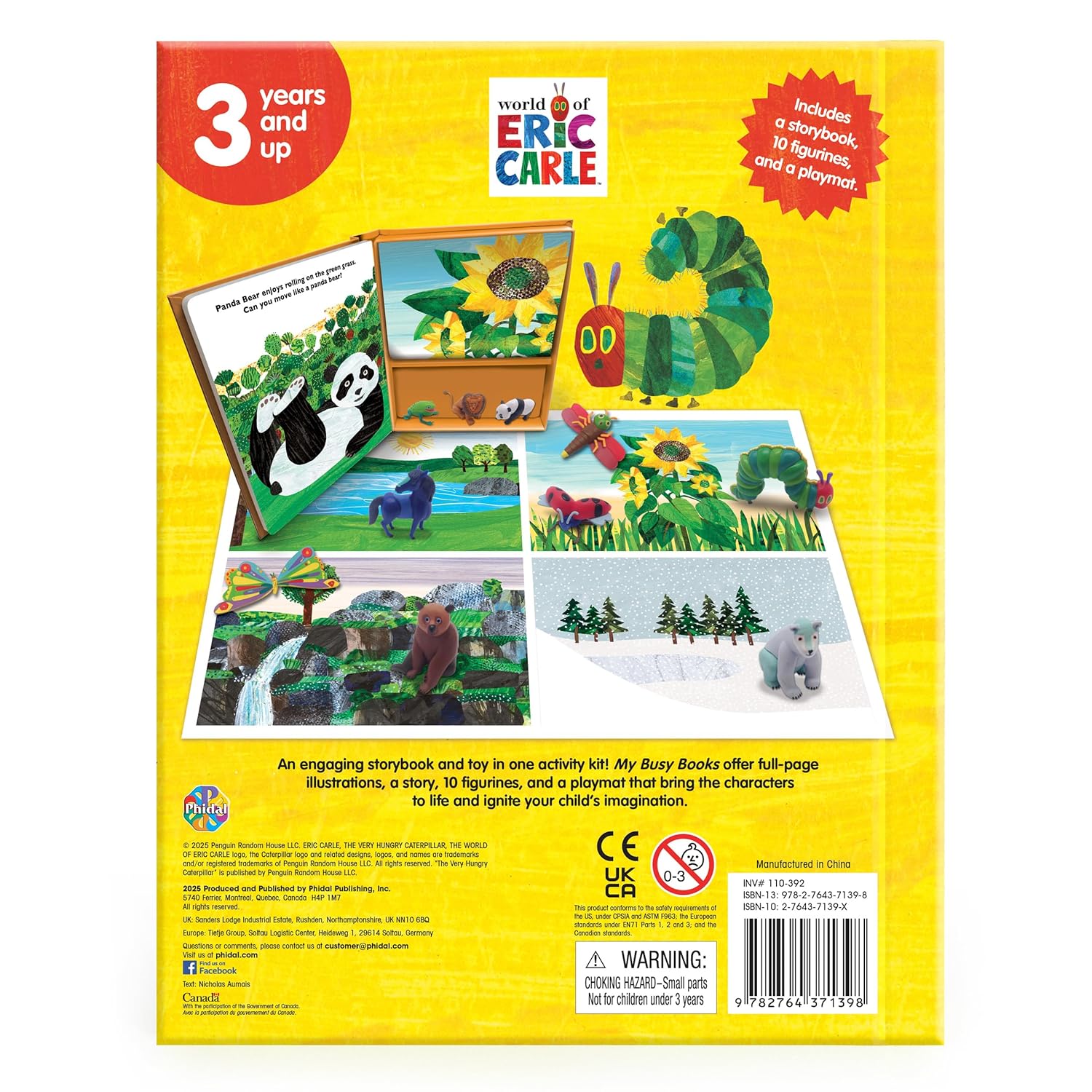 The World Of Eric Carle – With Storybook, 10 figurines, Playmat (My Busy Books) Board Book – Picture Book