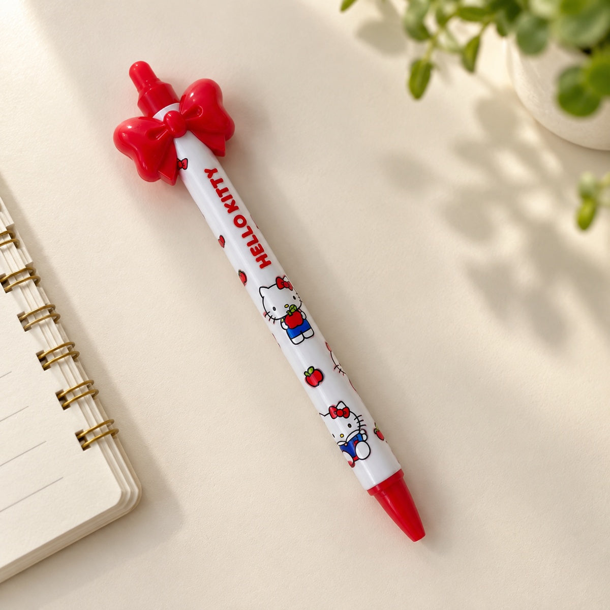  Hello Kitty Bow Retractable Gel Pen 0.5mm Black - 4 Assorted Design 