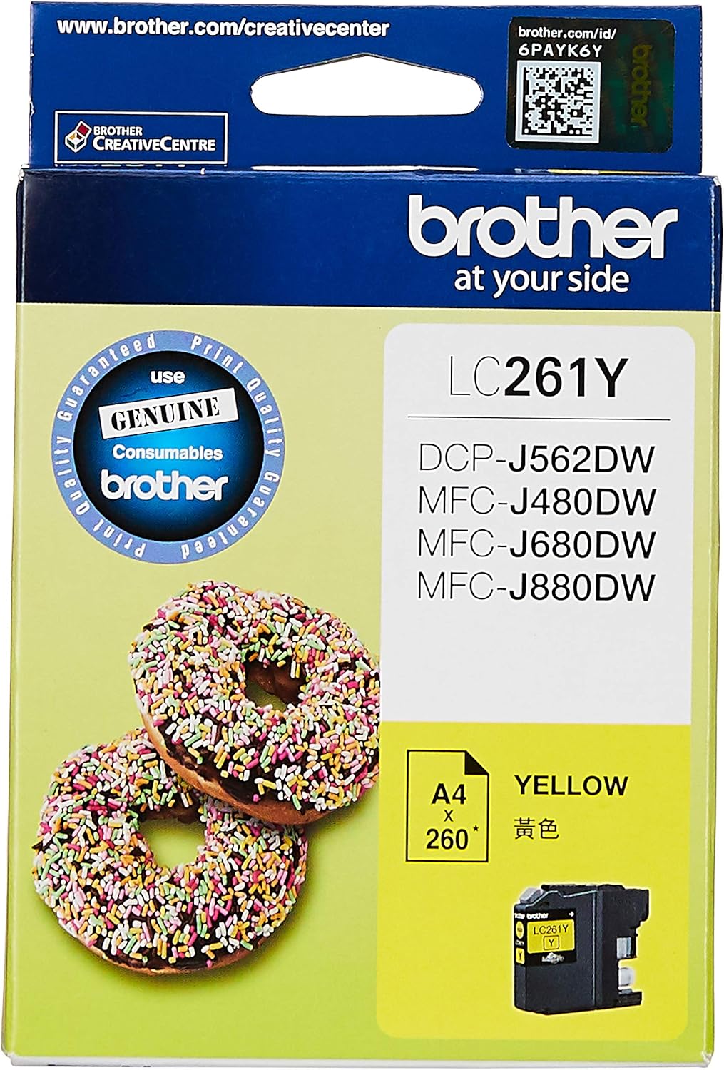 Brother LC261Y Yellow Ink Cartridge