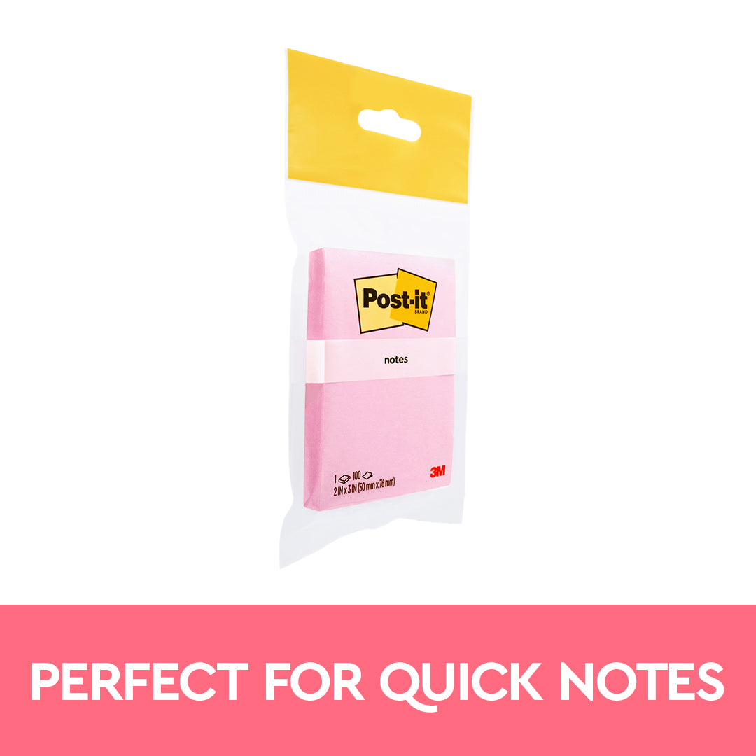 Post-it® 656-1mp Millennial Pink Notes, 2x3", 100sheets