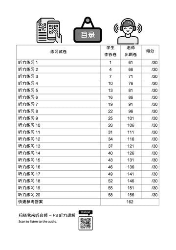 Primary 3 画龙点睛-听力理解