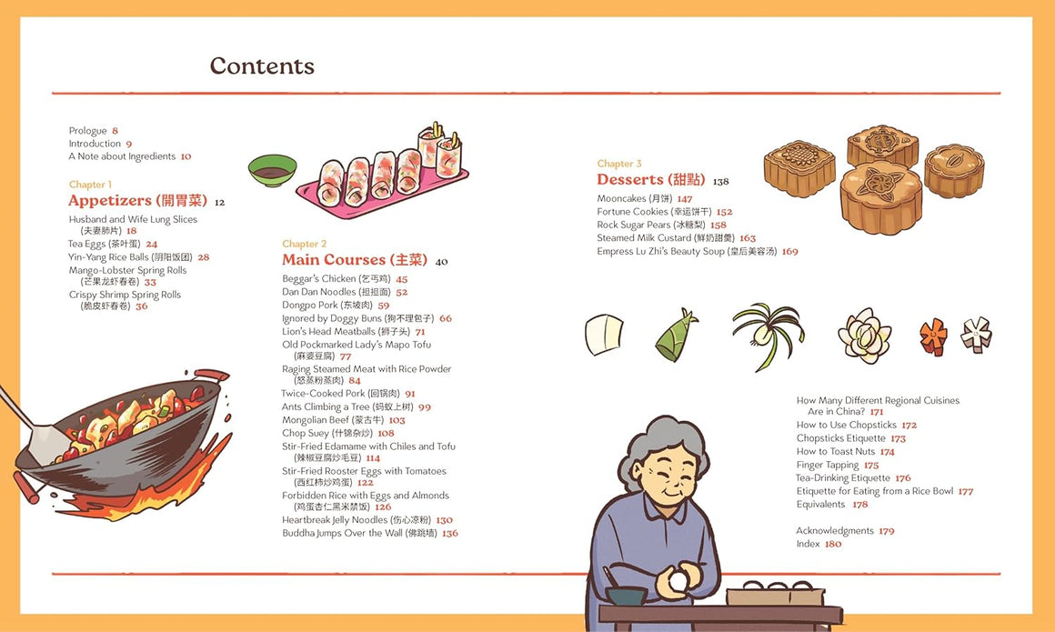Buddha Jumps Over the Wall, and Other Curiously Named Classic Chinese Dishes: Graphic Cookbook + 28 Recipes (Paperback)