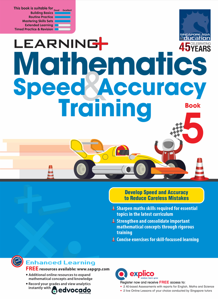 LEARNING+ Mathematics Speed & Accuracy Training Book 5