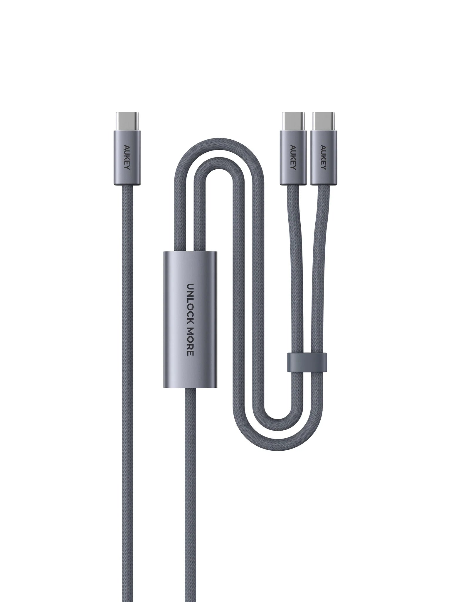 Aukey CB-DCC141 CB-Circlet Blink 140W 1m 2-in-1 DTY Braided USB-C to USB-C Cable
