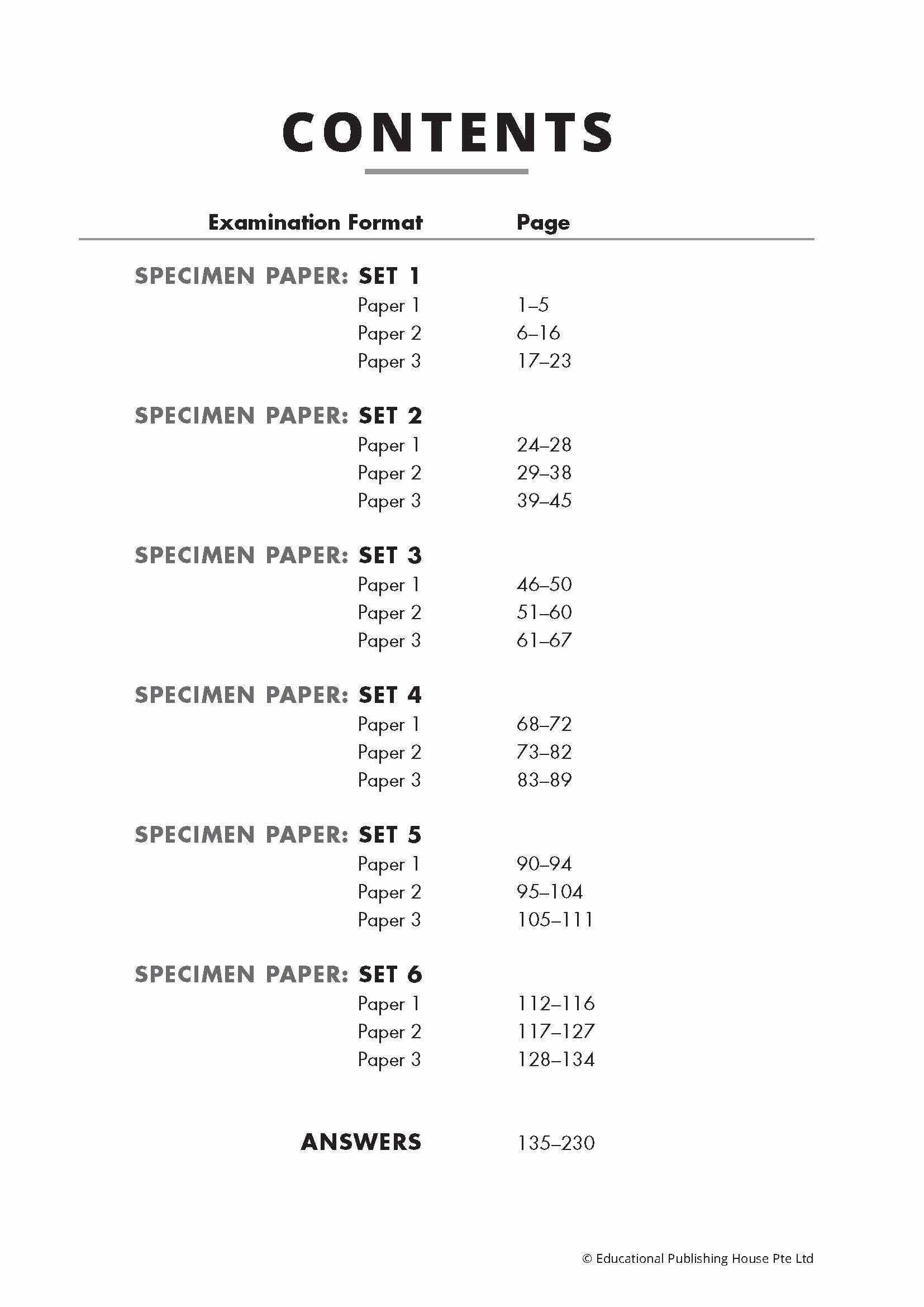 O-Level English Language Specimen Papers (2nd Edition)