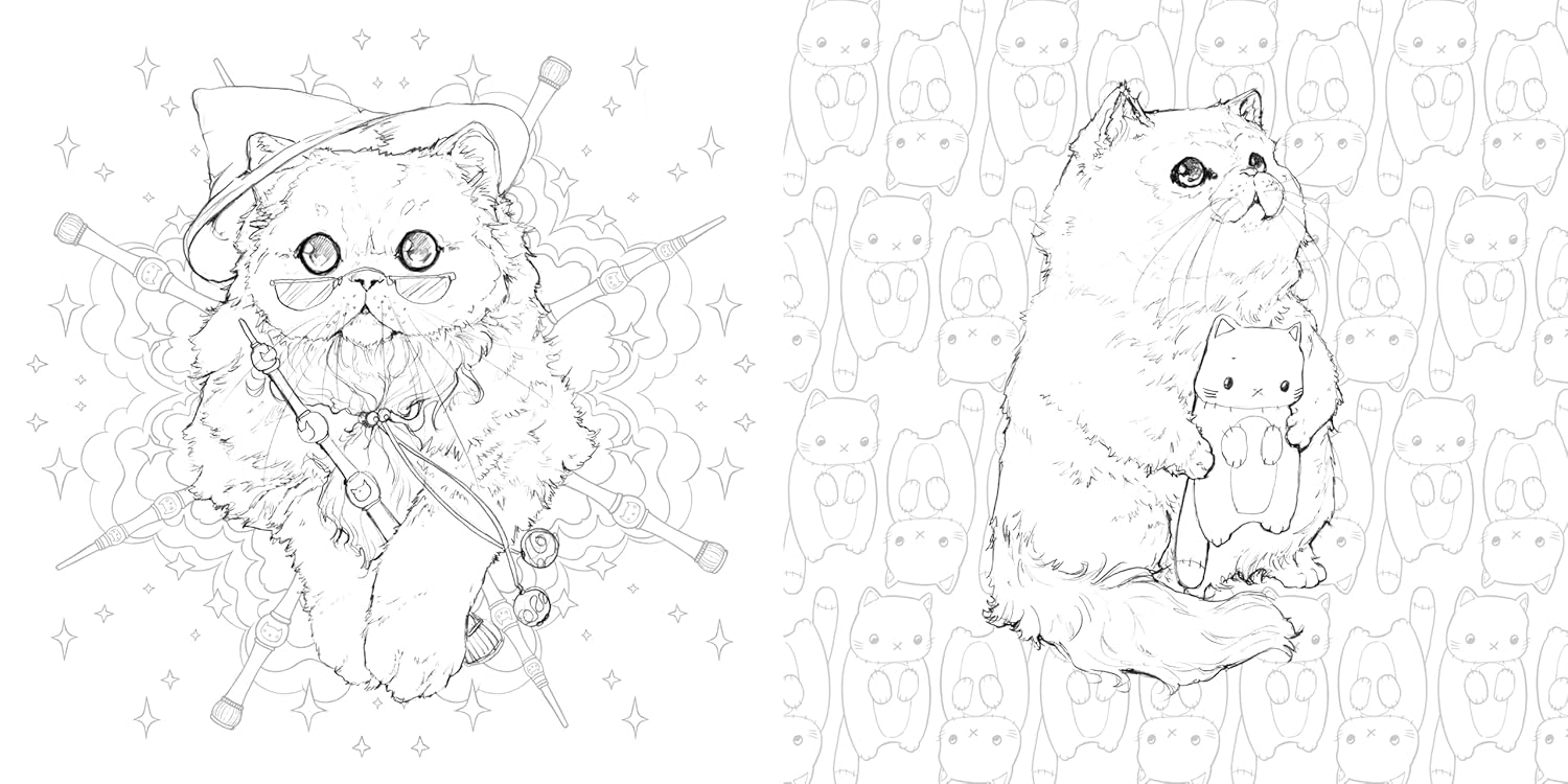 Pop Manga Catitude Coloring Book (Paperback)