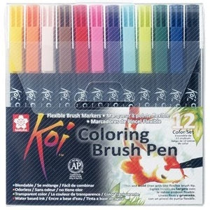 Koi Coloring Brush, 12 Col Set