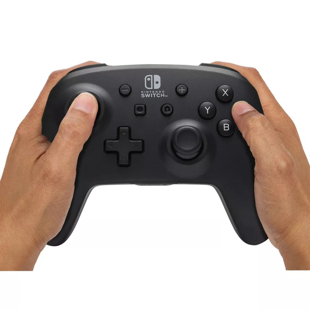 PowerA Jet Black Wireless Controller - Nintendo Switch: Bluetooth Standard Controller
