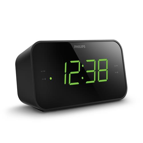 Philips Big Display Clock Radio & Alarm - Black