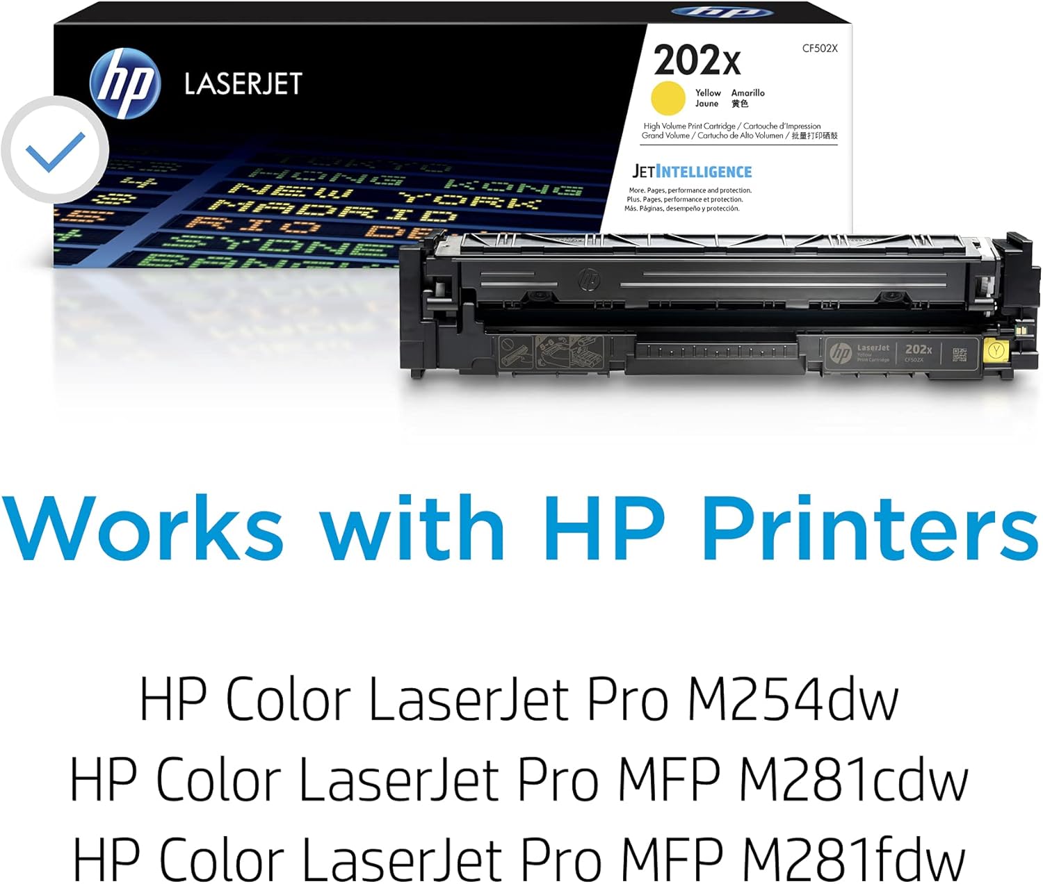 HP 202X Original Yellow High Yield Toner Cartridge 