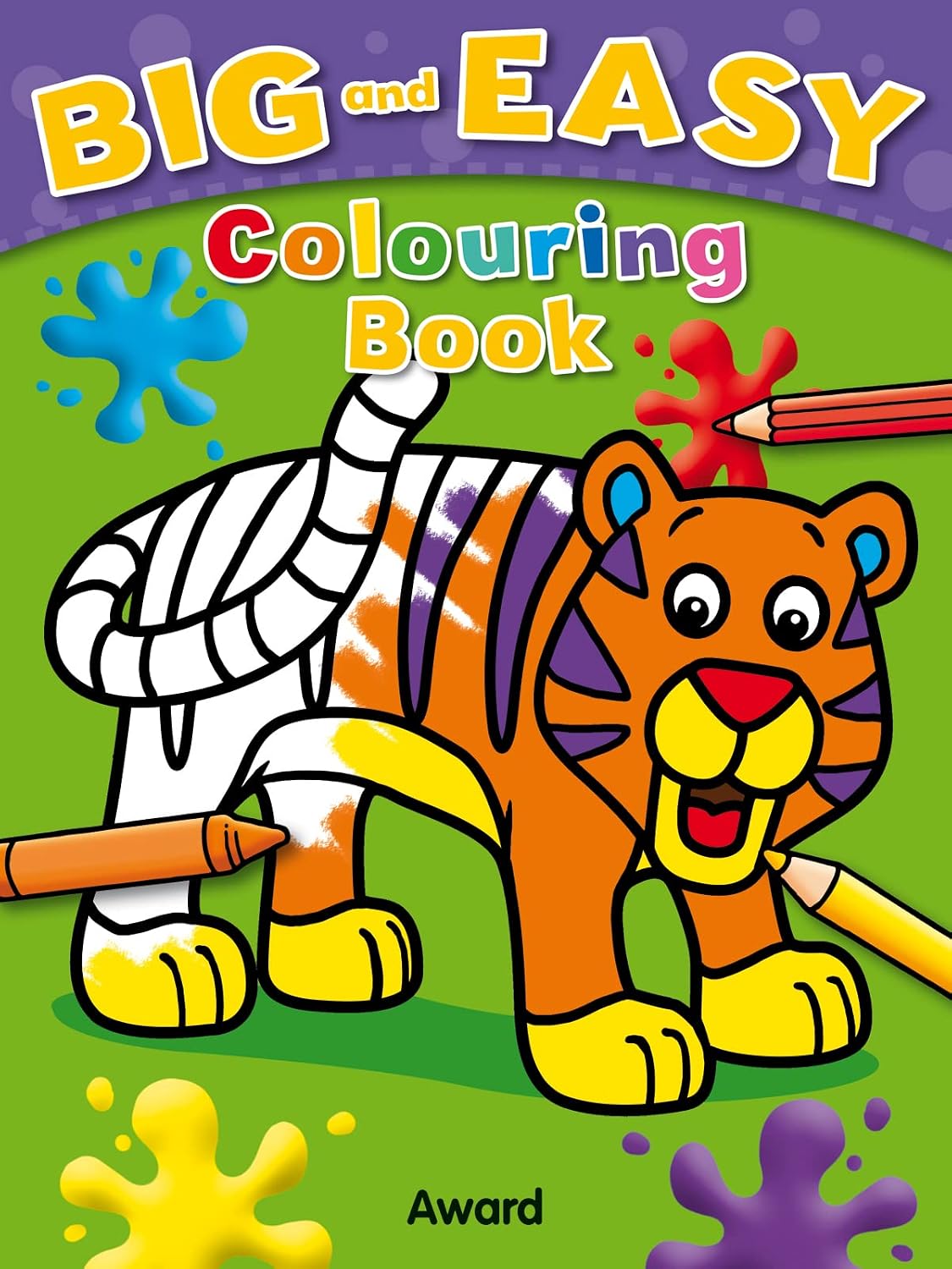 Big & Easy Colouring Books: Tiger (Paperback)