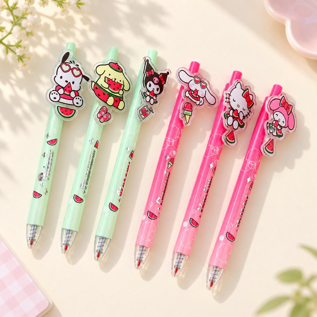  Sanrio Character 0.5mm Gel Pen - 6 Assorted Designs 