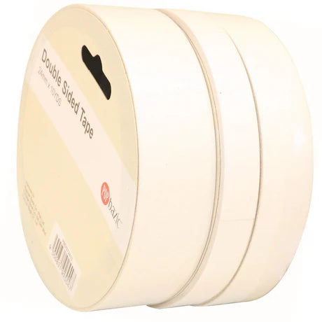 POP BAZIC Double Sided Tape 12MM x 10 Yards 3" 6 in 1