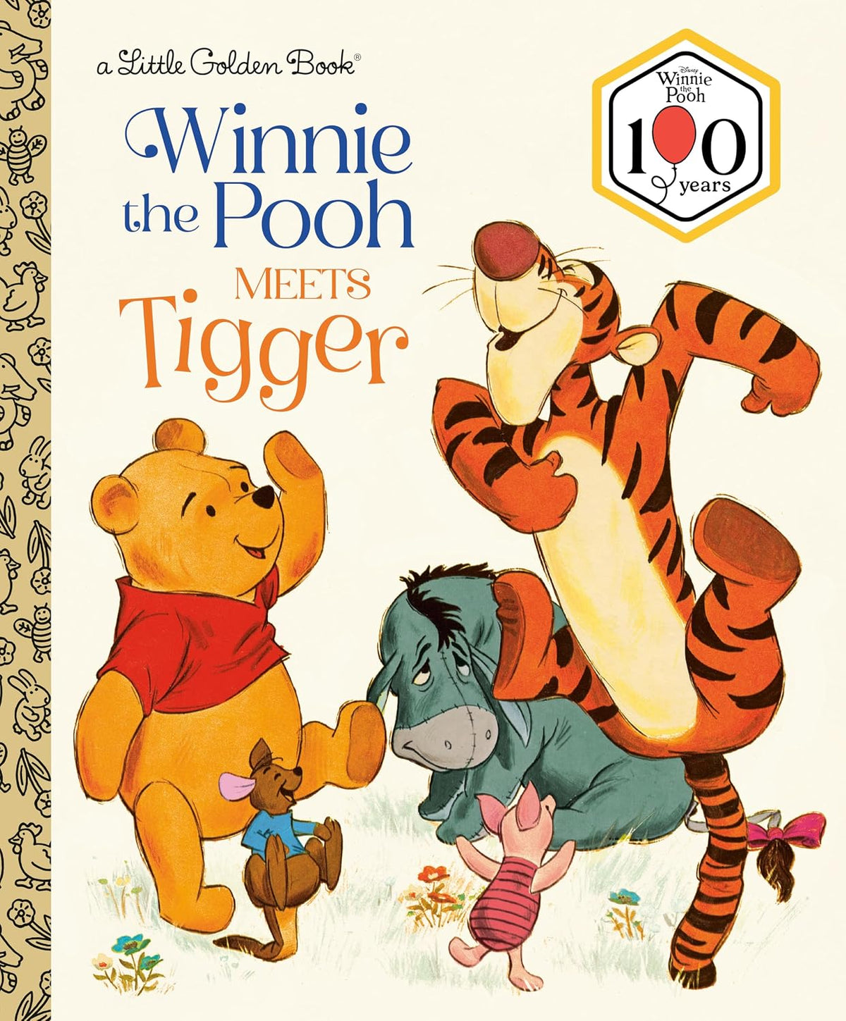 Winnie the Pooh Meets Tigger (Little Golden Book) Hardcover