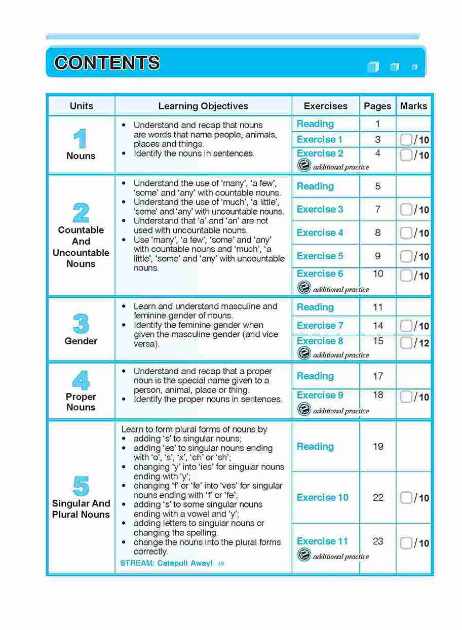 Primary 3 ENGLISH GRAMMAR LESSONS Workbook 3