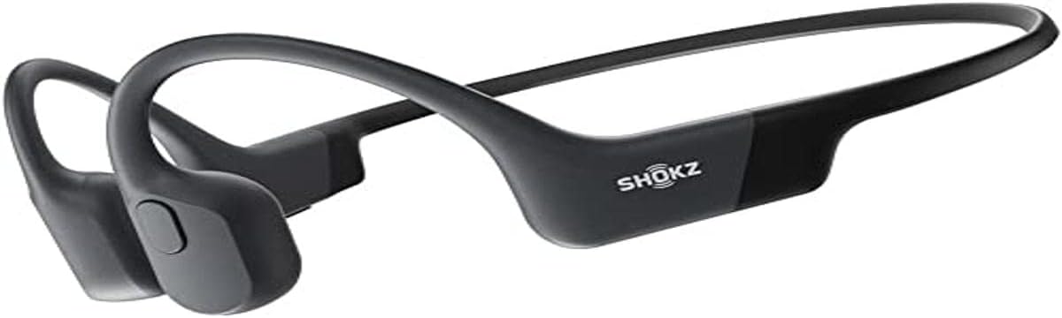 SHOKZ S803MBK OpenRun Bone Conduction Sport Headphones, IP67 waterproof Rating, Up to 8 Hours Battery Life - Black