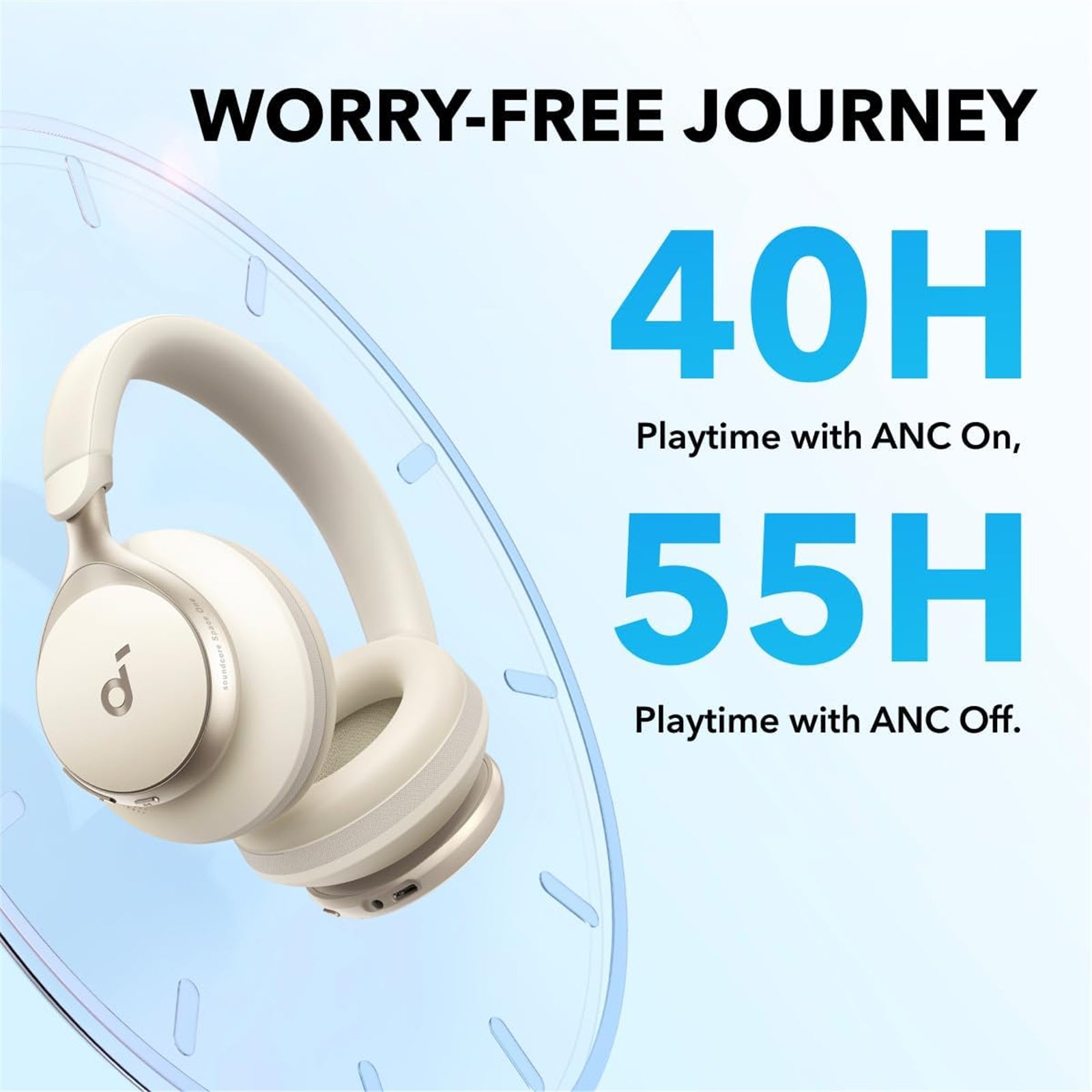 Anker Soundcore Space One Headphone (White)