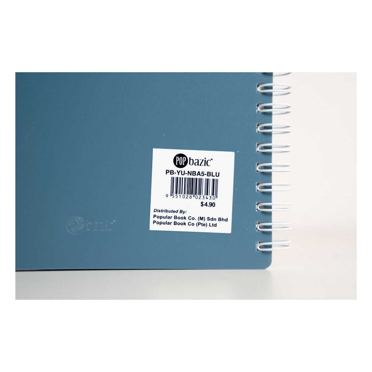 Pop Bazic Spiral Notebook A5 (80 Sheets) - Blue