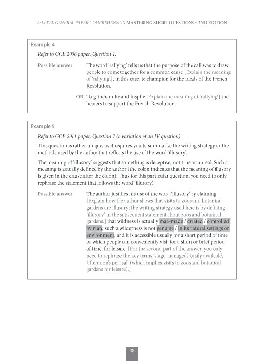 A-Level General Paper: Comprehension – Mastering Short Questions (2nd Edition)